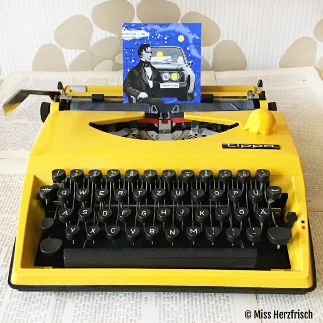 lieblingsschreibmaschine Tippa gelb von Adler