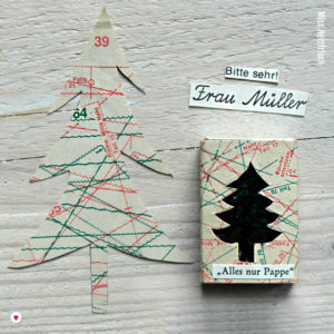 Miss Herzfrischs Matchbox Adventskalender Challenge Nr. 9 Winterwald