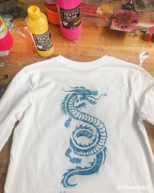 Kreative Workshops für Kinder im Studio Herzfrisch in Wuppertal: T-Shirt Design